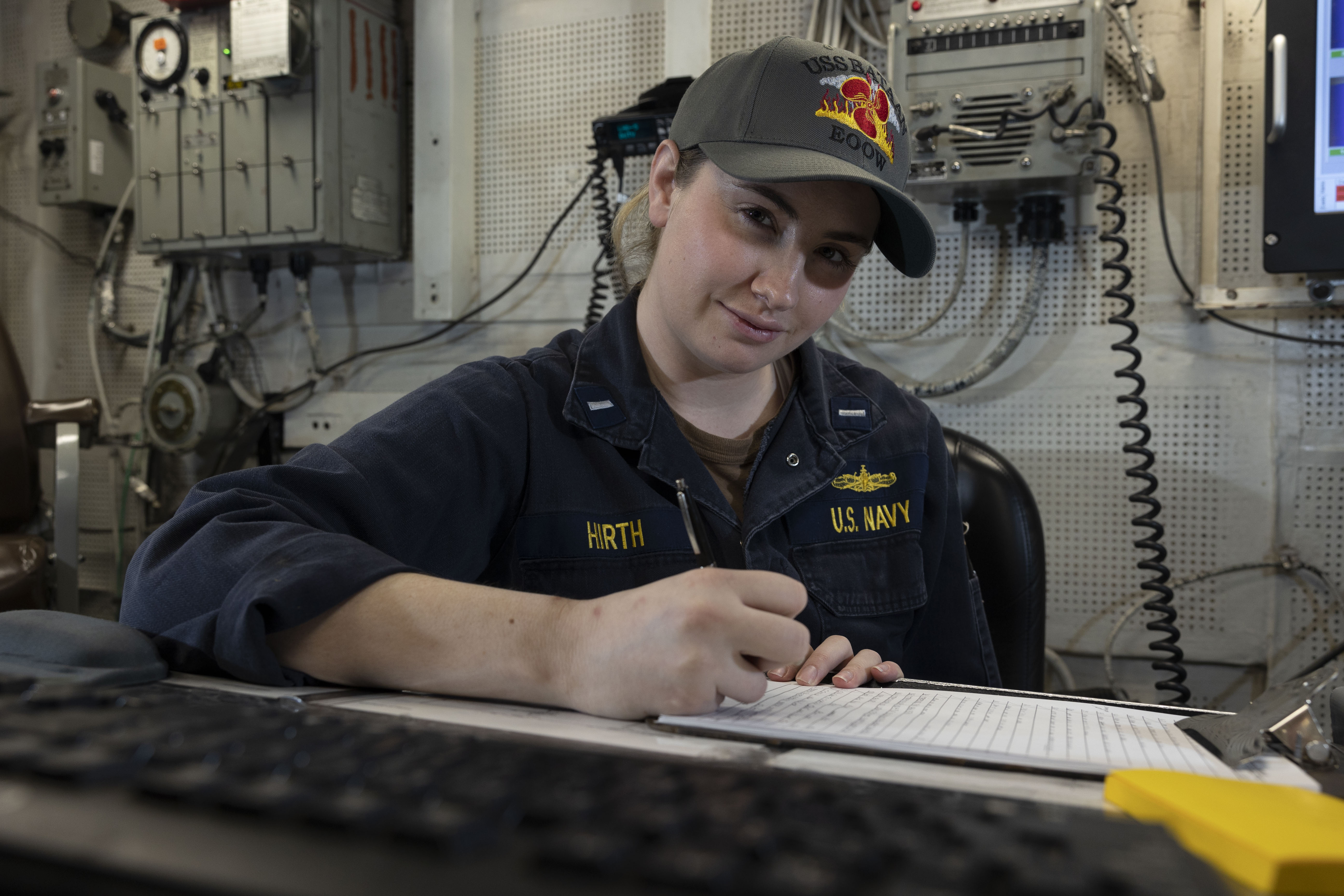 USS Bataan Stands Full Female Engineering Watch Team (8442031)