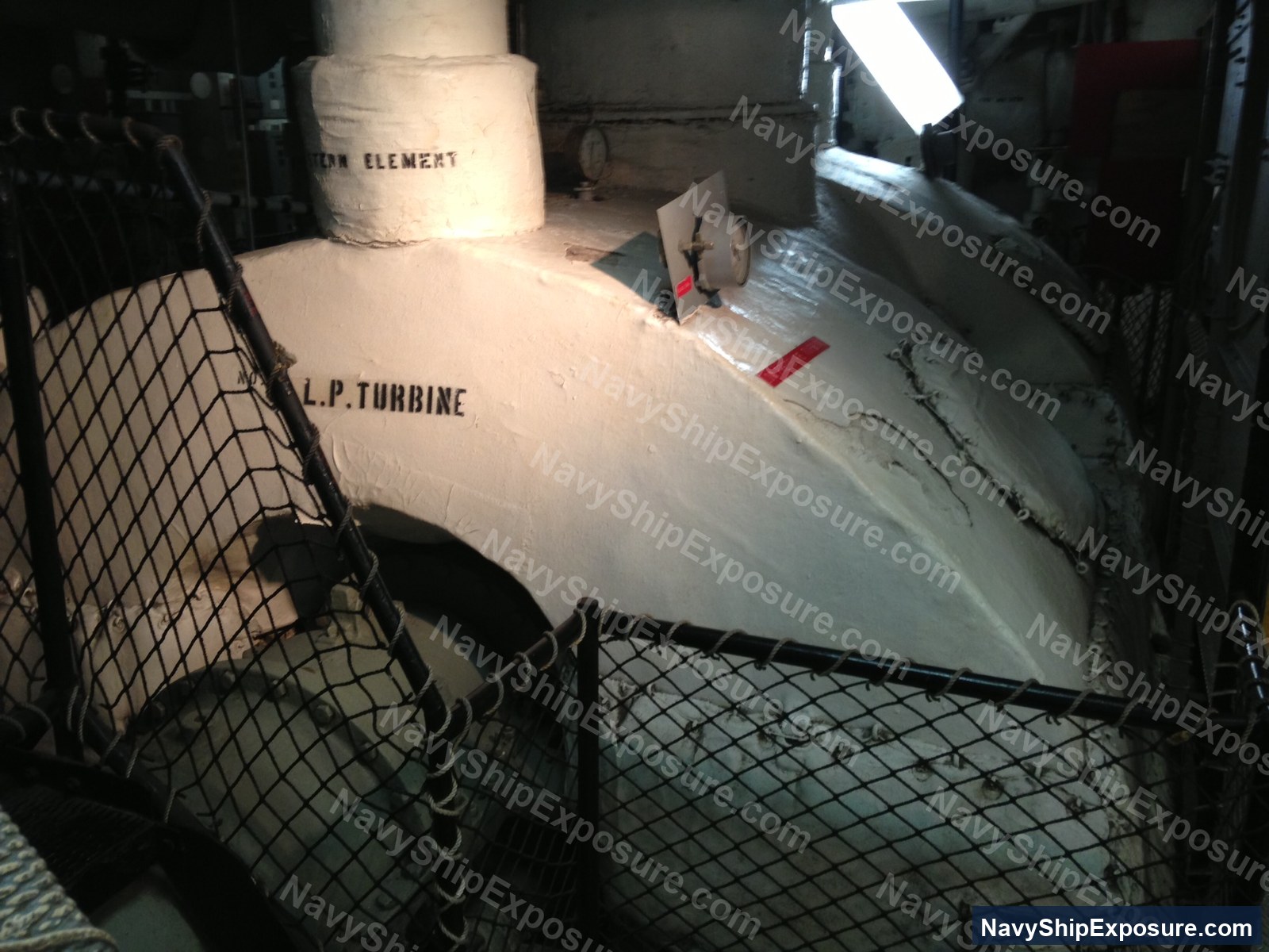 Low-pressure turbine component from a naval vessel